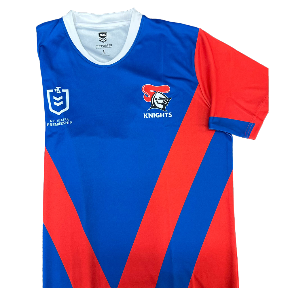 NEWCASTLE KNIGHTS SUPPORTERS SHIRT BLUE CHEST