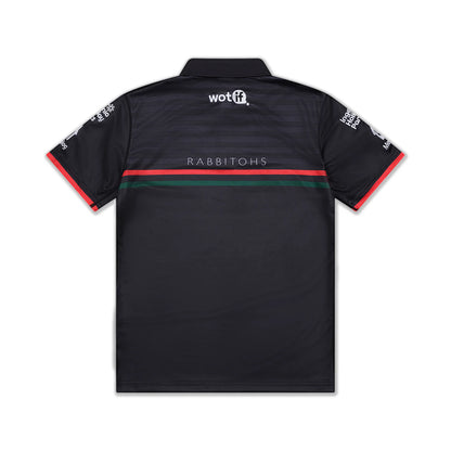SOUTH SYDNEY RABBITOHS BLACK PLAYERS POLO