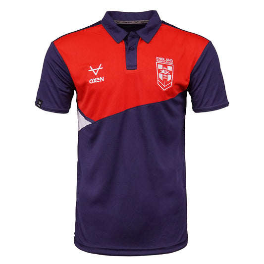 OXEN ENGLAND RUGBY LEAGUE NAVY POLO