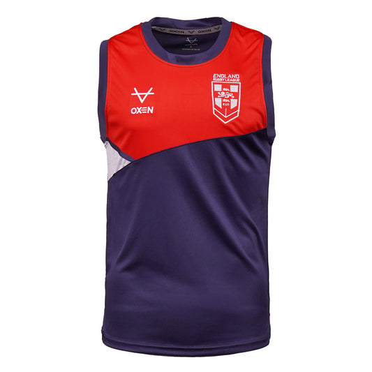 OXEN ENGLAND RUGBY LEAGUE  NAVY SINGLET