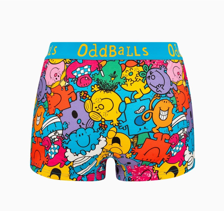 ODDBALLS LITTLE MISS/MR MEN LADIES BOXERS