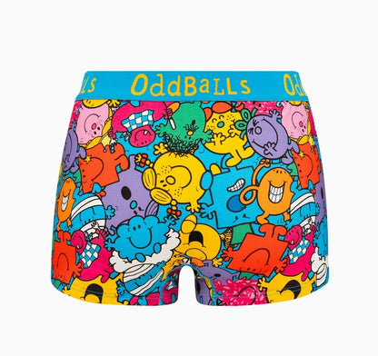 ODDBALLS LITTLE MISS/MR MEN LADIES BOXERS