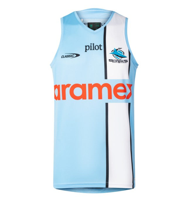 CRONULLA SHARKS 2026 MENS PRO TRAINING SINGLET